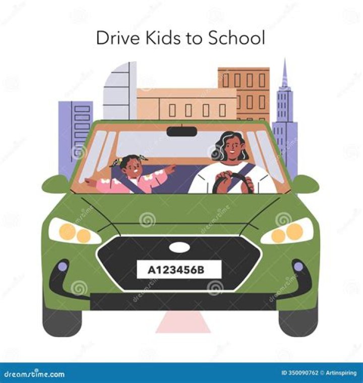 Father drives his son to school and goes crazy when song comes on in the car