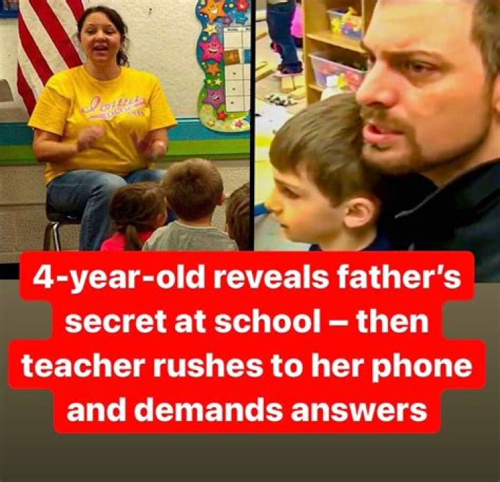 4-year-old boy reveals father’s secret at school so teacher rushes to save boy's family