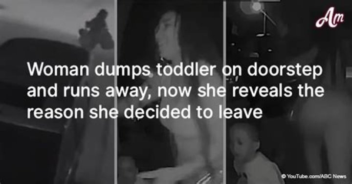 Woman dumps toddler on doorstep and runs away, now she reveals the reason she decided to leave