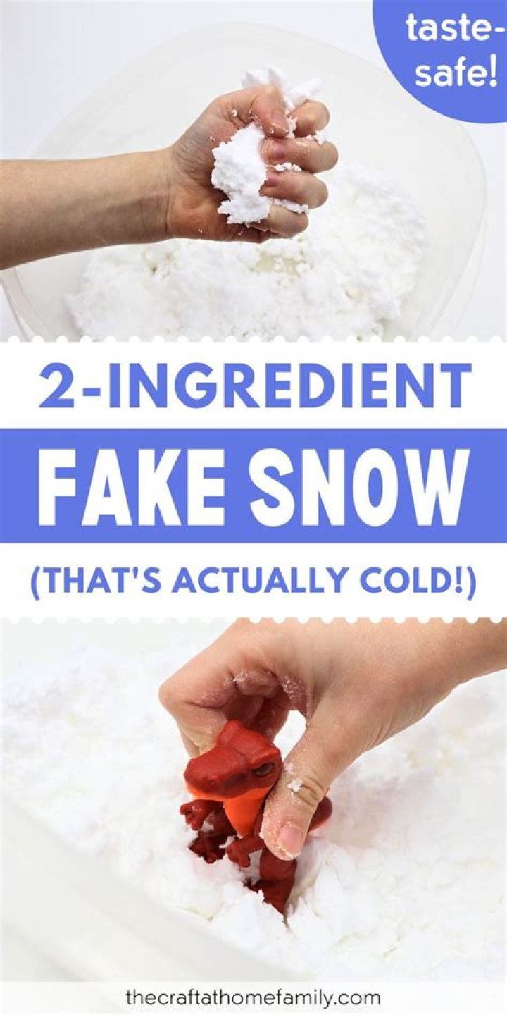 How to make your own fake snow with only 2 ingredients