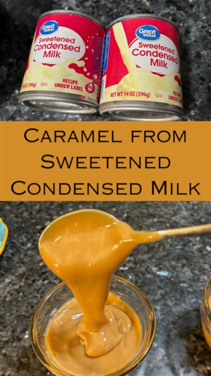 Here's how to make caramel from sweetened condensed milk