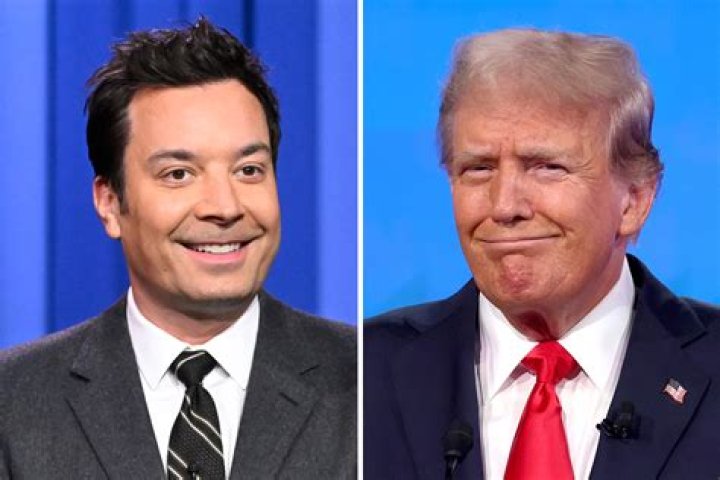 Jimmy Fallon transforms into Trump impersonating Elvis Presley in bizarre double wig