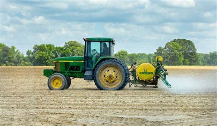 Tractor driver probably made one of the biggest Christmas cards in the world