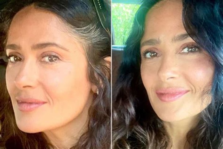 Salma Hayek shows off her gray hair revealing she's 'proud' of it