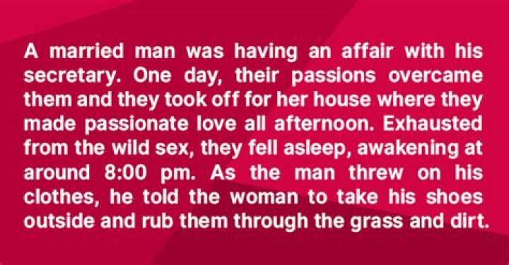 A Married Man Was Having an Affair with His Secretary