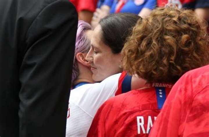Megan Rapinoe Shares a Celebratory Kiss with Girlfriend Sue Bird after US World Cup Win