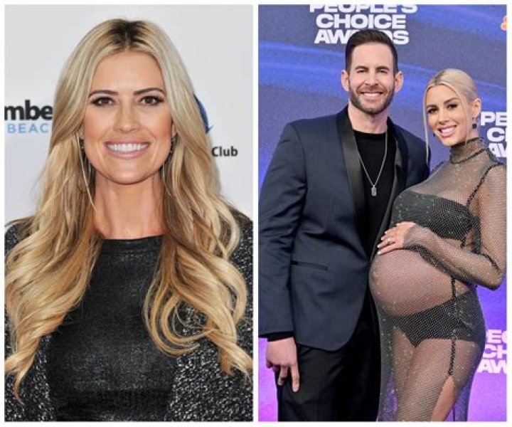 Pregnant Christina Anstead Steps out in Navy Top and Black Leggings in Laguna Beach