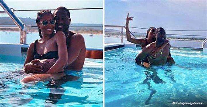 'AGT' Judge Gabrielle Union & Dwyane Wade Pose in a Pool in Celebration of Their 5th Anniversary
