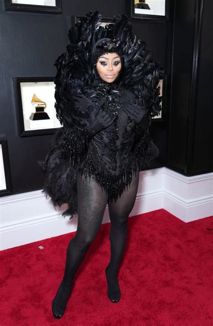 Blac Chyna Flaunted Legs in Shimmery Red Gown as She Made Unexpected Appearance at 2020 Grammys
