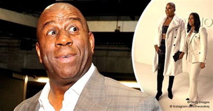 Magic Johnson's Son EJ Stuns in Tight Pants, Black Top & White Coat in Photos with Mom Cookie at NYFW 2020