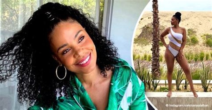Sanaa Lathan of 'Nappily Ever After' Fame Flaunts Curves in White Bathing Suit with Sheer Panels in Stunning Pics