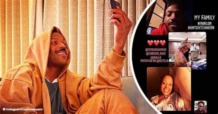 Marlon Wayans Connects with Essence Atkins & Other 'Marlon' Costars Using FaceTime Amid Coronavirus Lockdown