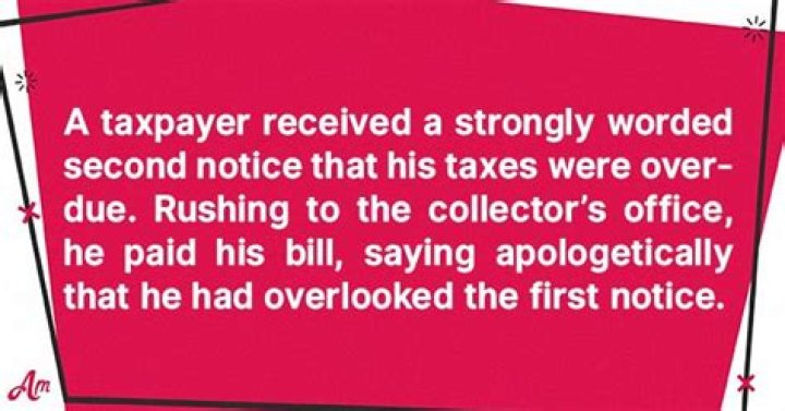 Taxpayer Receives Strongly Worded Overdue Notice