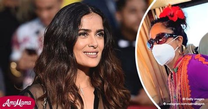 Salma Hayek Shows off Energetic Dance in a Face Mask during Road Trip Amid COVID-19 Pandemic