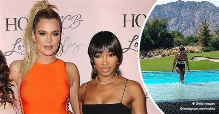 Malika Haqq Shows off Her Fit Figure as She Emerges from a Pool in a Black 'Gucci' Swimsuit