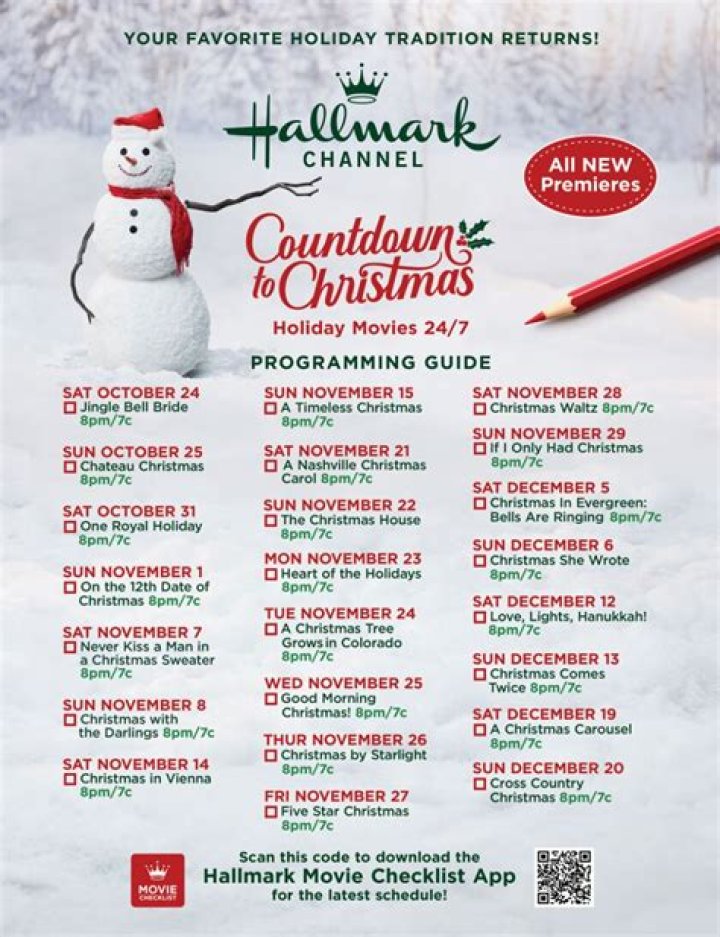 Hallmark 2020 'Countdown to Christmas' Schedule Is Already Here — Look through the List
