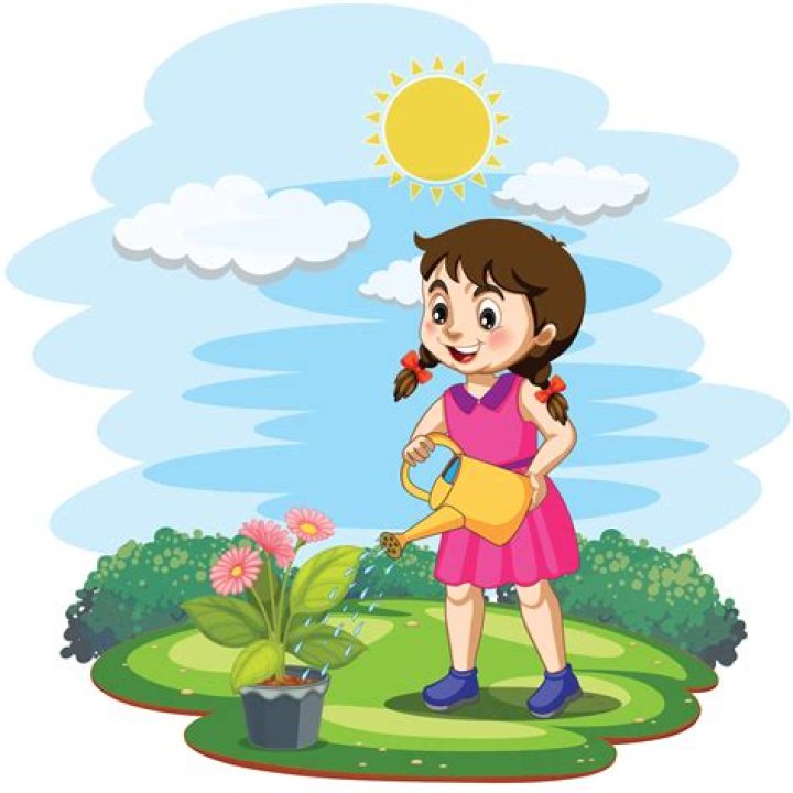 Daily Joke: A Little Girl Was Filling a Hole in the Garden