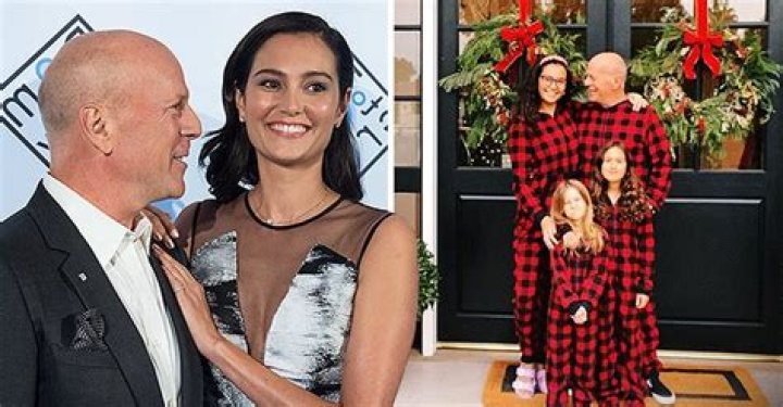 Bruce Willis Poses in Rare Christmas Photo with Wife Emma & Their Daughters in Matching Pajamas