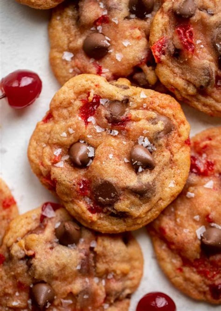 Pretty Easy Cherry Chocolate Chip Cookies Recipe for Valentine's Day