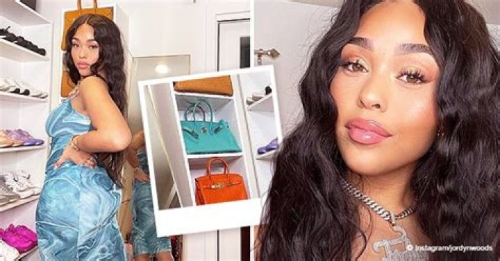 Jordyn Woods Poses Next to Lavish Birkin Bags as She Flaunts Her Curves in a Stylish Blue Dress
