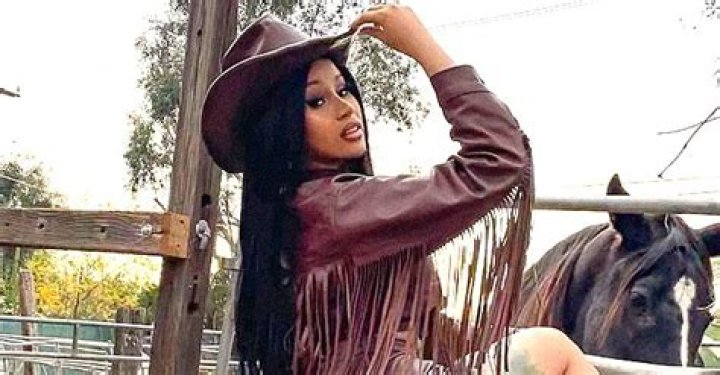 Cardi B Shows a Lot of Skin Sitting in Hanging Bubble Chair in Cover Photo for New Single 'Up'