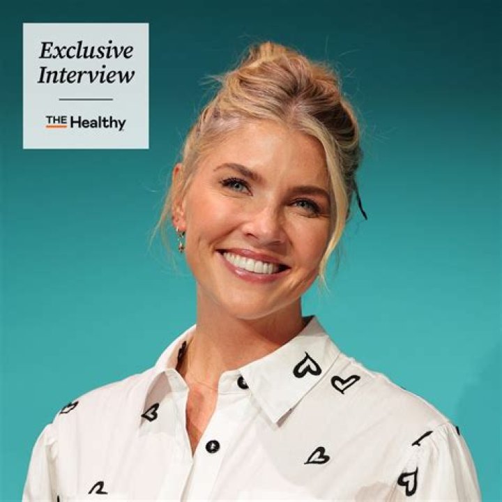 Amanda Kloots Wows Fans Posing in a Striped Bikini during a Trip to Palm Springs — See Comments