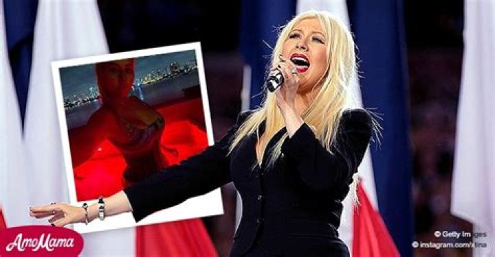 Christina Aguilera Rocks Her Hourglass Figure in a One-Piece Swimsuit Days after the Super Bowl