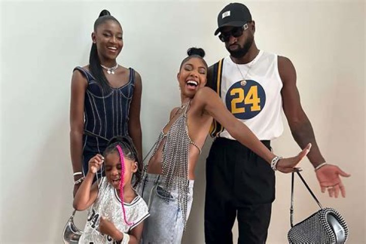 See Gabrielle Union & Dwyane Wade's Daughter Kaavia's Cute Ponytail as She Poses in a Pool