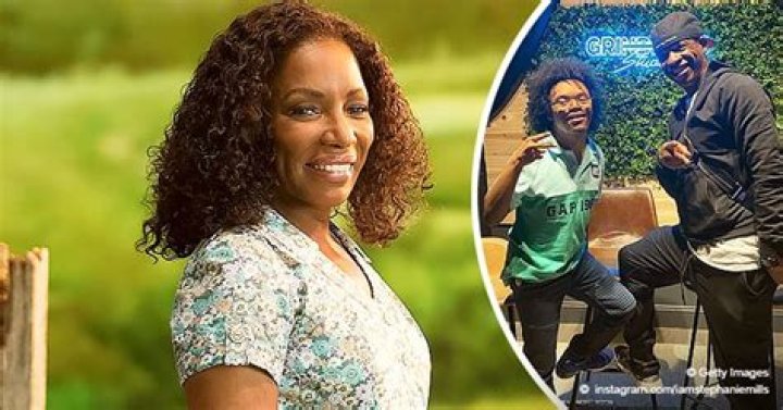 Stephanie Mills' Special Needs Son Farad Looks Cute With Afro Hair Posing With Her Manager