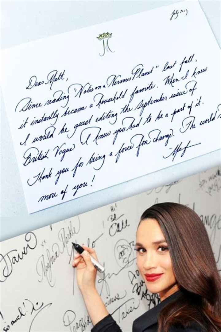 See Meghan Markle's Perfect Calligraphy in Notes Sent to Women at Smart Works Looking for Jobs