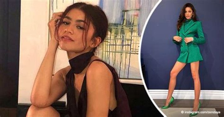  'Euphoria' Star Zendaya Shows Slender Legs in a Suit Dress & Glittering Shoes — See Her Look