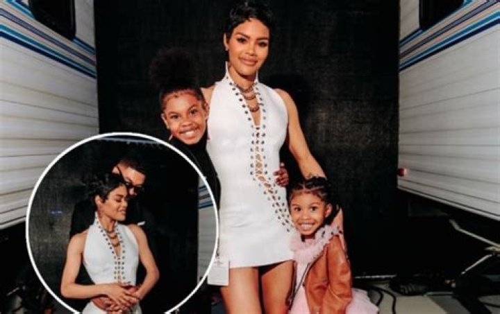 See Teyana Taylor's Daughter Junie's Beautiful Braids Posing In a Pink T-Shirt & Printed Pants