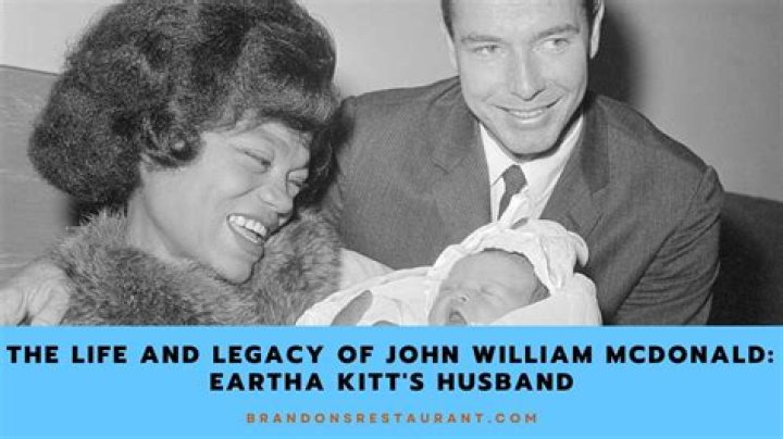 John William McDonald Was Eartha Kitt's Ex-husband and Kitt Shapiro's Father - Story of Their Family