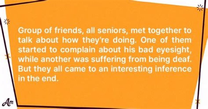 Group of Seniors Complain about Their State of Health