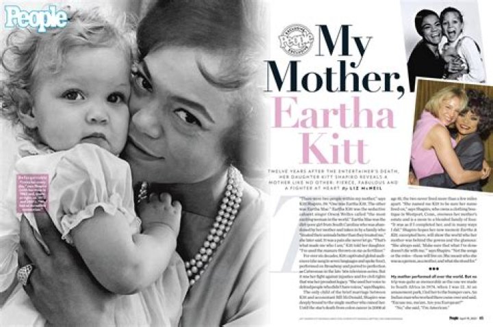 Eartha Kitt's Biracial Daughter Kitt Shapiro Has Her Mom's Smile as They Pose in Throwback Snap