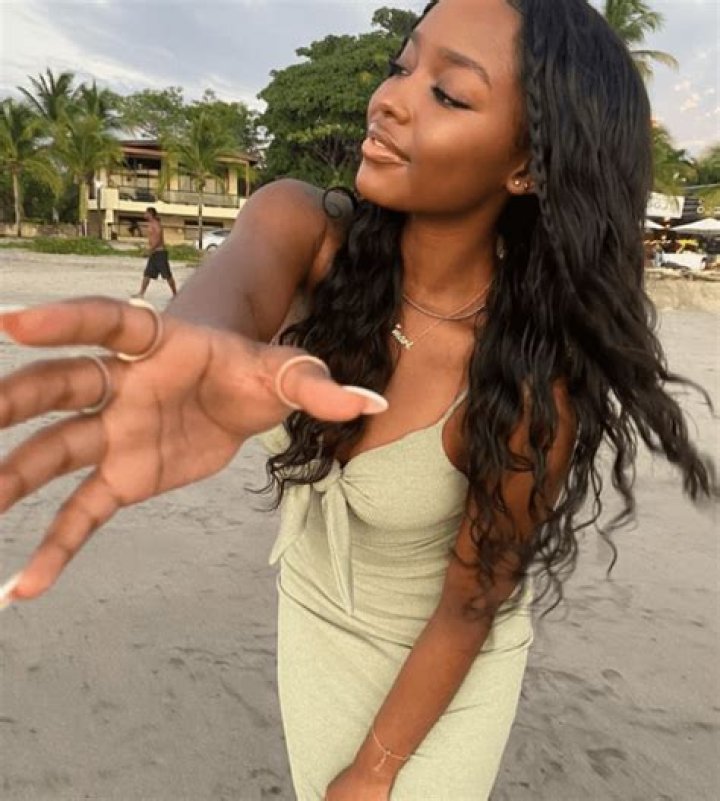 Omar Epps' Younger Daughter K'mari Poses in a Black Dress Holding B-Day Balloons in New Photos 