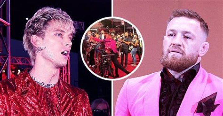 Conor McGregor Throws Drink at Machine Gun Kelly During VMAs Red Carpet Altercation