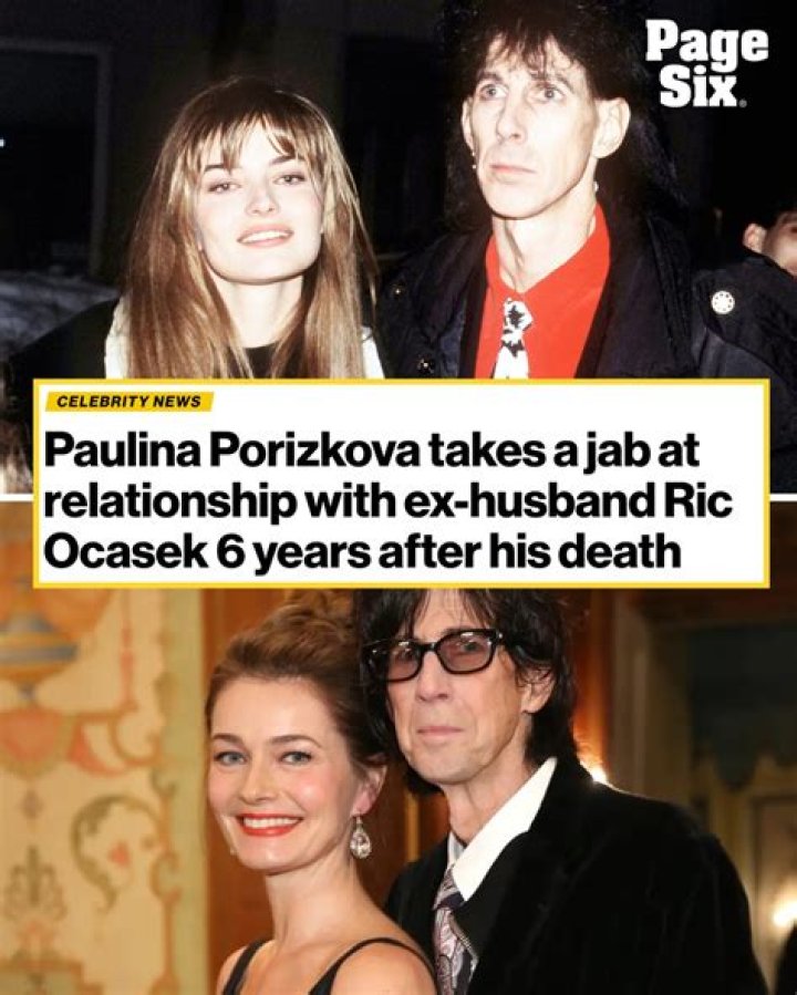 Paulina Porizkova Remembers Late Husband Ric Ocasek on Second Anniversary of His Death