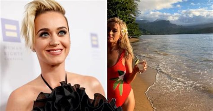Katy Perry Stuns in Bright Red One-Piece Swimsuit on Vacation with Husband Orlando Bloom