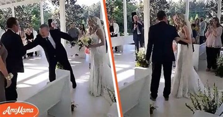 Emotional Moment Dad Stops Walking Daughter Down the Aisle So Her Stepfather Can Join Them