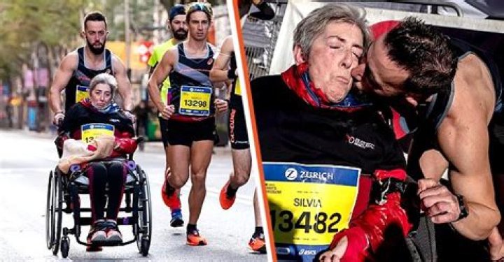 Son Pushes Mom with Multiple Sclerosis in Wheelchair during Marathon, Breaks Record