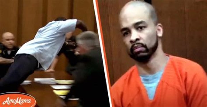Dad Jumps over Table in Court to Attack Daughter's Killer Minutes after the Judge Sentenced Him