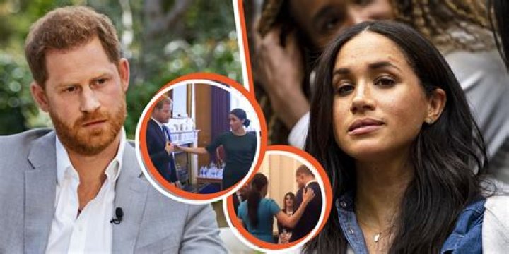 Meghan 'Pushes Harry around like Furniture' Claims Body Language Expert Who Showed Some Examples