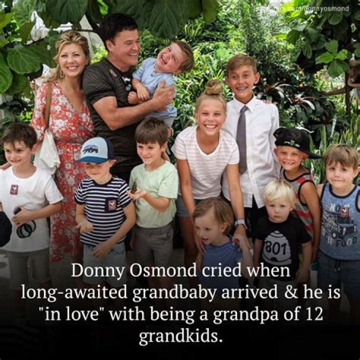 Donny Osmond Is 'in Love' with Being a Grandpa of 12 Grandkids — He Cried When Long-Awaited Grandbaby Arrived