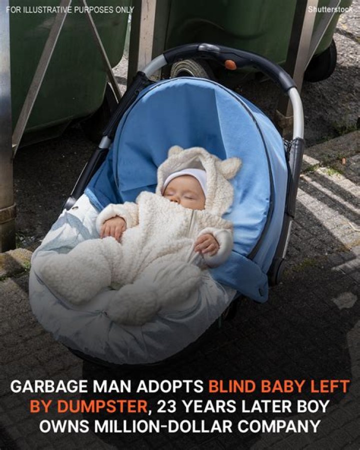 Garbage Man Adopts Blind Baby Left by Dumpster, 23 Years Later Boy Owns Million-Dollar Company — Story of the Day