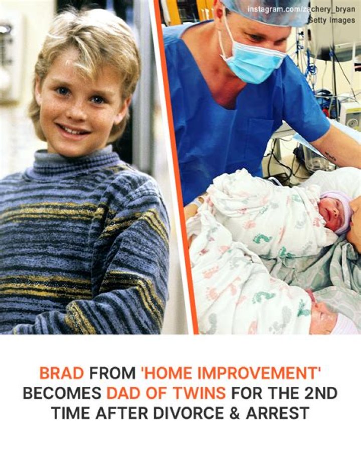 Brad from ‘Home Improvement’ Becomes Dad of Twins for the 2nd Time after Divorce & Arrest