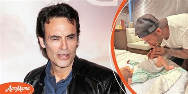 Marc Anthony Shares Adorable Snap of His New Baby Doted on by 'Uncle' David Beckham