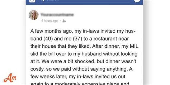 My In-Laws Invited Us to an Expensive Fancy Restaurant, Slid the Bill to My Husband and Me to Pay
