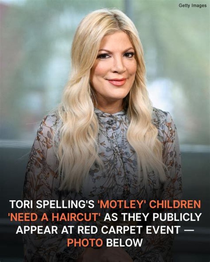 Tori Spelling’s Children’s Appearance Discussed for Looking like a ‘Mess’ on a Red Carpet Event