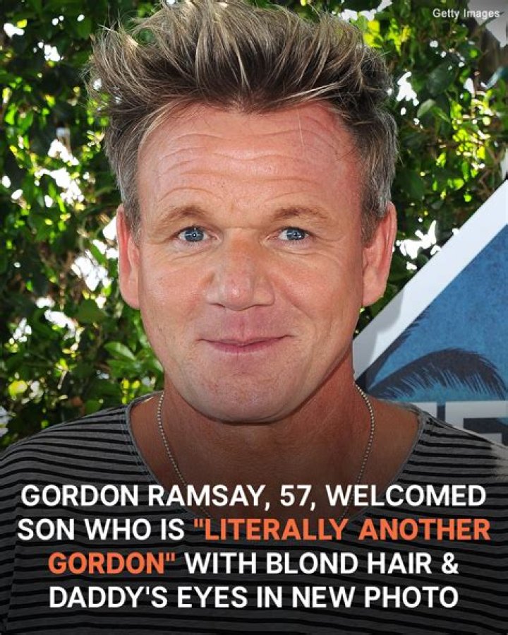 Gordon Ramsay's 1-Month-Old Son Is 'Literally Another Gordon' with Blond Hair & 'Daddy's Eyes': Photo